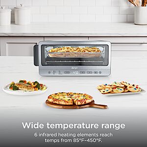 Ninja Flip Toaster Oven & Air Fryer, 8-in-1, Stainless Steel, SP151
