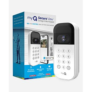 myQ smart garage door video keypad
