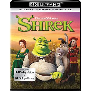 Shrek 25th Anniversary Edition w/ Dolby Vision & Atmos (4K UHD + Blu-ray + Digital) $19.99 + Free Shipping w/ Prime or on $35+