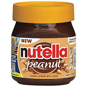 NUTELLA 13oz Peanut Spread $4.47, get $2 Walmart Cash Limit 5 (FS WMT+ or pick up)