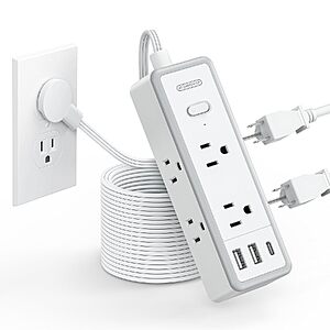 1080J 10' Ntonpower 3-Sided Surge Protector Power Strip w/ 6 Outlets (2 USB-A & 1 USB-C) $13.79 + Free Shipping w/ Prime or on $35+