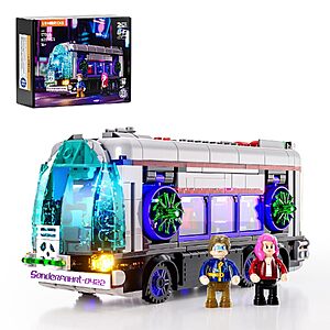605-Pc Lumibricks Cyberpunk Future Bus 2-in-1 LED Light Building Bricks Set $23.99 + Free Shipping w/ Prime or on $35+