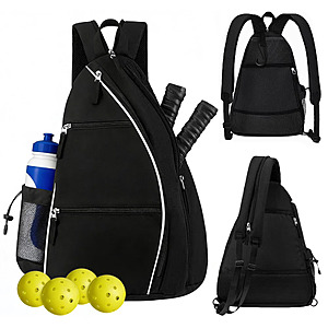 Cyrico Pickleball Sling Backpack w/ Fence Hook & Water Bottle Holder $16.99 + Free Shipping w/ Walmart+ or on $35+