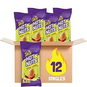 [SnS] $15.74 | 12-Pack 3.2-Oz Takis Flare Hot Nuts (Hot Chili Pepper & Lime) at Amazon ($1.31 each)