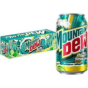 [AC] $12.99 | 3 × 12-Pack 12-Oz Mountain Dew Baja Blast Cans ($4.33 each) at Amazon (36.1￠ each)