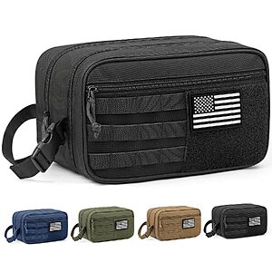 Hotor Tactical Molle Toiletry Bag (Black or Green) $14.99 + Free Shipping w/ Prime or on $35+