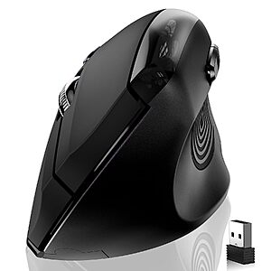 Memzuoix Large Ergonomic Vertical Wireless Mouse (Black) $9.99 + Free Shipping w/ Prime or on $35+