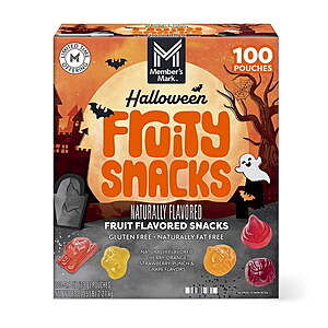 $10.98 Sams Club Member's Mark Halloween Snacks Variety Pack, 0.8 oz., 100 ct.