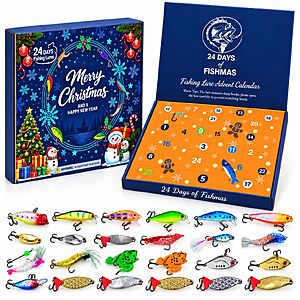 Neliang 24-Day Fishing Lure Advent Calendar 2026 $19.98 + Free Shipping w/ Prime or on $35+