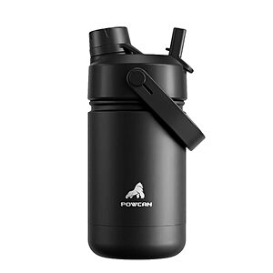 [Prime] 12-Oz Powcan Kids Insulated Stainless Steel Water Bottle w/ 2-in-1 Straw & Spout Lid (Dark Knight) $5.59 + Free Shipping
