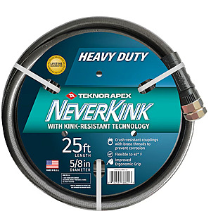 25' Teknor Apex NeverKink 5/8" Heavy-Duty Vinyl Garden Hose $19.98 + Free Store Pickup at Lowe's or Free Shipping on $35+