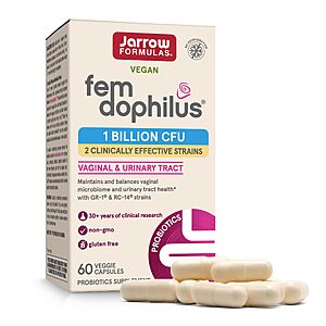 [S&S] $23.69: Jarrow FemDophilus Probiotics, 60 Capsules
