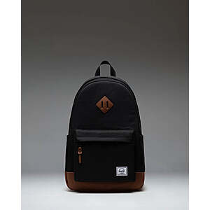 Herschel Supply Co. Heritage Pack 24L Backpack w/ 15-16" Laptop Sleeve (Black/Tan) $35.83 at REI Co-op w/ Free Store Pickup