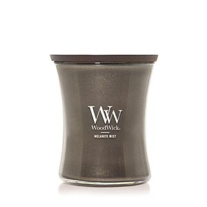 $10.87: WoodWick Melanite Mist Scented Candle, Precious Metals Collection, 9.7oz at Amazon
