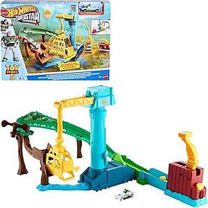 $15* | Hot Wheels Toy Story 5 Superstar Speeders Hi-Tech Buzz Lightyear's Star Command Adventure Track Set at Amazon
