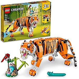 [Prime] $34.99 | 755-Piece LEGO Creator: 3 in 1 - Majestic Tiger (31129, 2022) at Amazon
