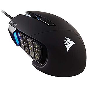[Prime] $49.99* | Corsair Scimitar RGB Elite MOBA/MMO 18000 DPI Optical Wired Gaming Mouse at Amazon