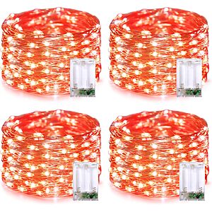 4-Pack Jmexsuss 50 LED Battery Operated Halloween Fairy Lights (Orange) - $9.99 @ Amazon