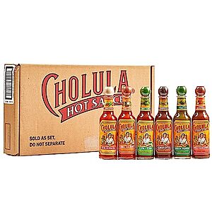 [SnS, AC] $18.06* | 6-Count 5-Oz Cholula Hot Sauce Gift Set (Variety Pack) at Amazon
