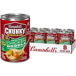 [SnS, AC] $11.40 | 8-Pack 16.1-Oz Campbell's Chunky Healthy Request Soup (Chicken Noodle) at Amazon ($1.43 each)