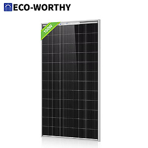 ECO-WORTHY Bifacial 100 Watt N-Type Solar Panel; free s&h $35.39
