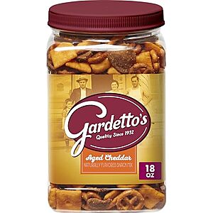 [SnS, AC] $29.54* | 6 × 18-Oz Gardetto's Snack Mix (Aged Cheddar) ($4.92 each) at Amazon