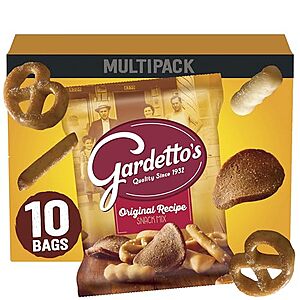 [SnS, AC] $24.02 | 6 × 10-Pack 1.75-Oz Gardetto's Snack Mix (Original) ($4 each) at Amazon (40￠ each)