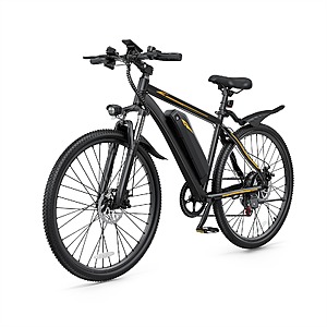 DYU M26 1000W (Peak) 26in Mountain Electric Bike 45mph 7-Speed Shimano Gears $256 + Free S/H