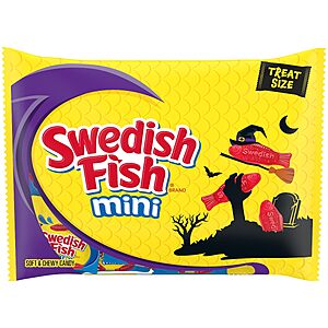 SWEDISH FISH Mini Soft & Chewy Gummy Halloween Candy, 22 ct~2.89 After Coupon @ Amazon $2.89
