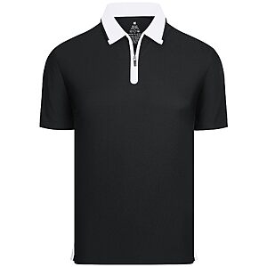 Esabel.C Mens Golf Shirt Zipper Polo $9.99