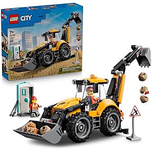 $23.95 | 301-Piece LEGO City: Construction - Backhoe Loader (60480, 2026) at Amazon