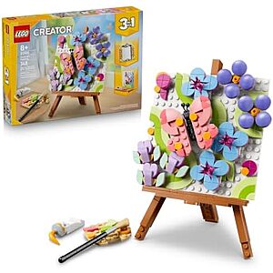 $23.95 | 348-Piece LEGO Creator: 3 in 1 - Floral Art Painting (31390, 2026) at Amazon