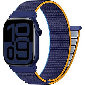 EOMTAM Nylon Loop Sport Apple Watch Band (38mm-49mm, Various Colors) $4.99 + Free Shipping w/ Prime or on $35+