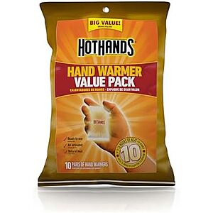 $1.88* | 10-Pair HotHands Hand Warmers at Amazon