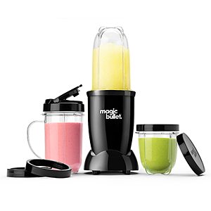 $28.48: magic bullet Blender, Small, Black, 11 Piece Set