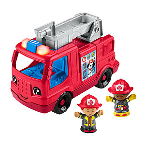Fisher-Price Little People Fire Truck Musical Toddler Toy w/ Lights, Sounds & 2 Figures $12.74 + Free Shipping w/ Walmart+ or on $35+
