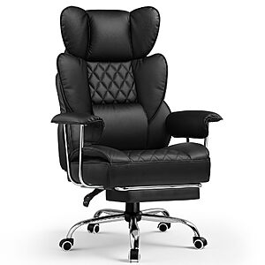 GTPLAYER Big&Tall Ergonomic Gaming Chair, Wide Spring Seat, Linkage Armrest,Earth BLK $139.99