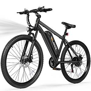 ESKUTE M200 1200W Peak Mountain E-Bike 28MPH 55 Miles 48V 10.4Ah $280.3+ Free Shipping