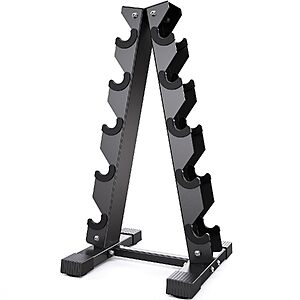 [Prime] AKYEN 5-Tier A-Frame Dumbbell Rack Stand (480-Lb Capacity) $44.84 + Free Shipping