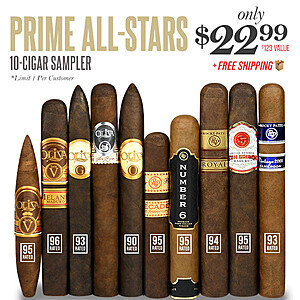 Prime 10-Cigar All-Stars~$22.99 @ Cigar Page~Free Shipping!