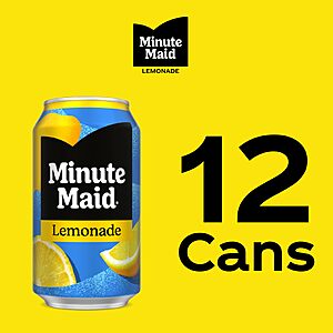 5/$20.60 a/$10 off Non Carbonated-Caffeine Free Minute Maid Lemonade, 12 Oz, Pack Of 12 AMAZON