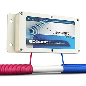 iSpring ED2000 Whole House Water Descaler, Alternative Electronic Salt-Free Hard Water Conditioner $99.19