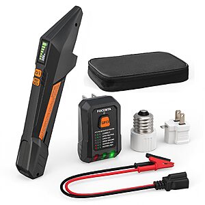 Focemta Circuit Breaker Finder & Outlet Tester, NCV Detection 90-135V AC $23.99
