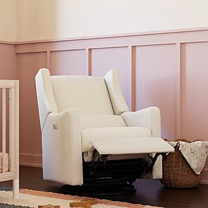 Babyletto Kiwi Electric Recliner Glider - Performance Cream Eco-Weave $764