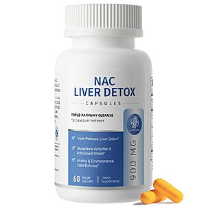 60-Count iMATCHME NAC 900mg Liver Support Supplement Capsules $7.19 w/ S&S + Free Shipping w/ Prime or on $35+