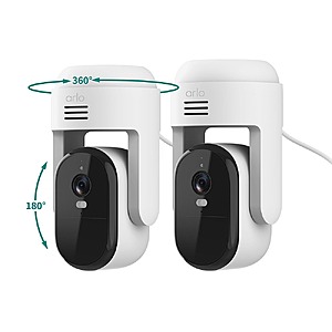 Prime Members: 2-Cam Arlo Essential 2K Outdoor Pan Tilt Zoom Security Cameras $59 + Free Shipping