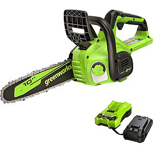 Greenworks 24V 10" Cordless Compact Chainsaw 2.0Ah Battery and Charger Included $89.99