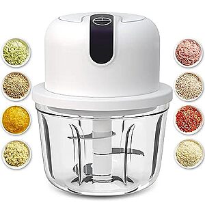 1.5-Cup LVSENLIN Electric Mini Food Chopper w/ USB Charging $9.99 + Free Shipping w/ Prime or on $35+