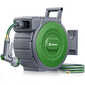 OARKIEV Garden Retractable Hose Reel, 1/2 Inch x 150 ft Wall Mounted Garden Hose Reel $99.99