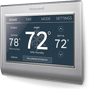 Honeywell Home RTH9585WF1004 Wi-Fi Smart Color Thermostat $93.09